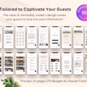 Modern, Digital & Printable House Guide Manual eBook Templates